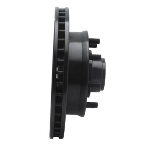 Chevrolet C2500 Brake Rotor (1) - Front Right - R1 Concepts - Drilled & Slotted - Black - `92-`02